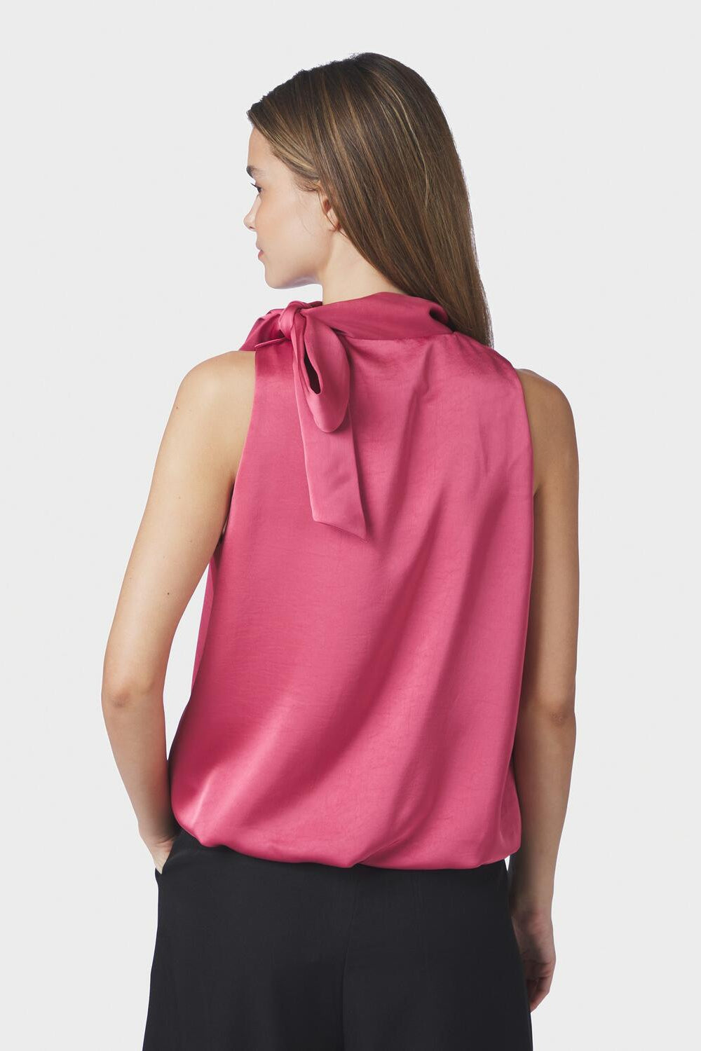 Veda Heavy Sateen top - Cherry Pink
